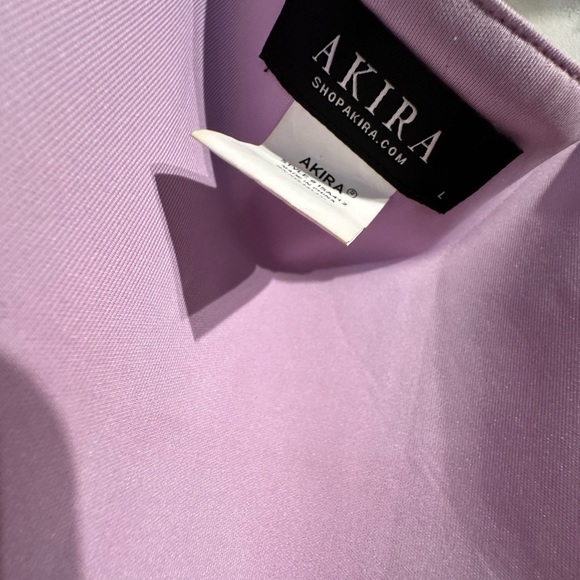 AKIRA Light purple Rhinestone trim halter top - Picture 5 of 5